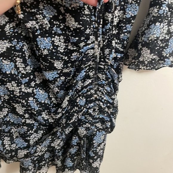 Floral V-Neck Ruffle Dress - Picture 11 of 14
